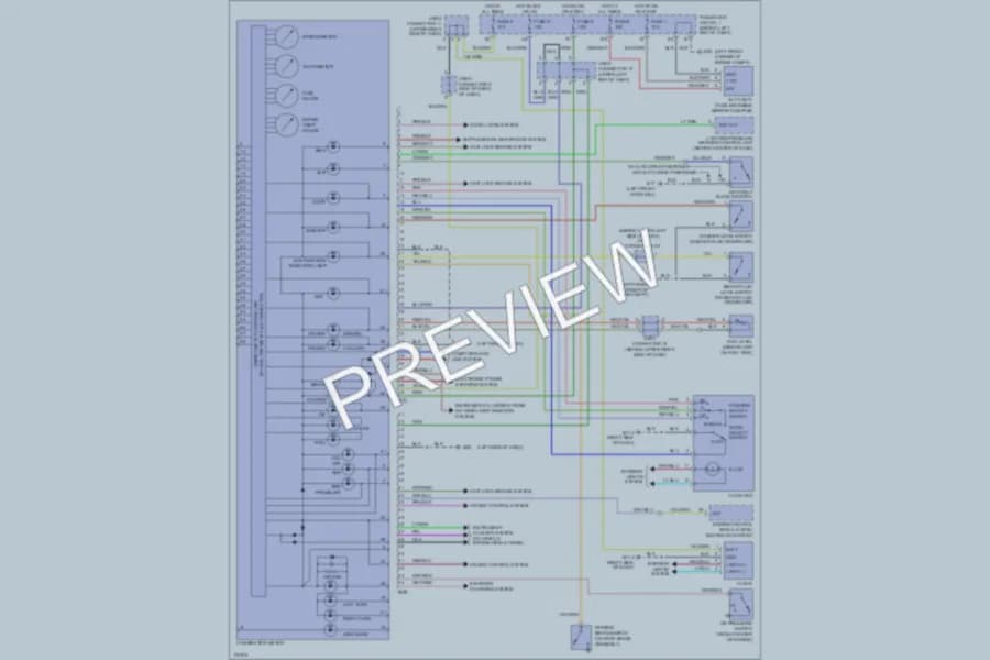 2003 Infiniti M45 Instrument Cluster wiring diagram preview