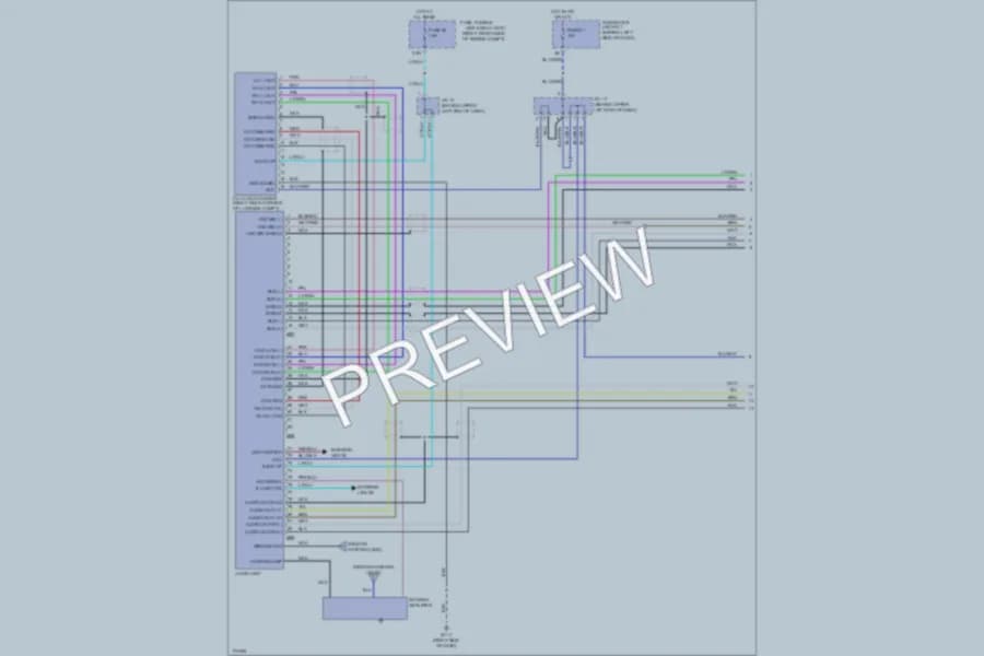 2003 Infiniti M45 Radio wiring diagram preview