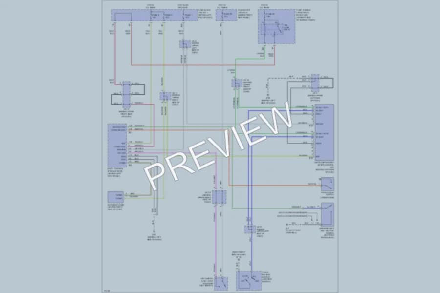 2003 Infiniti M45 Warning Systems wiring diagram preview