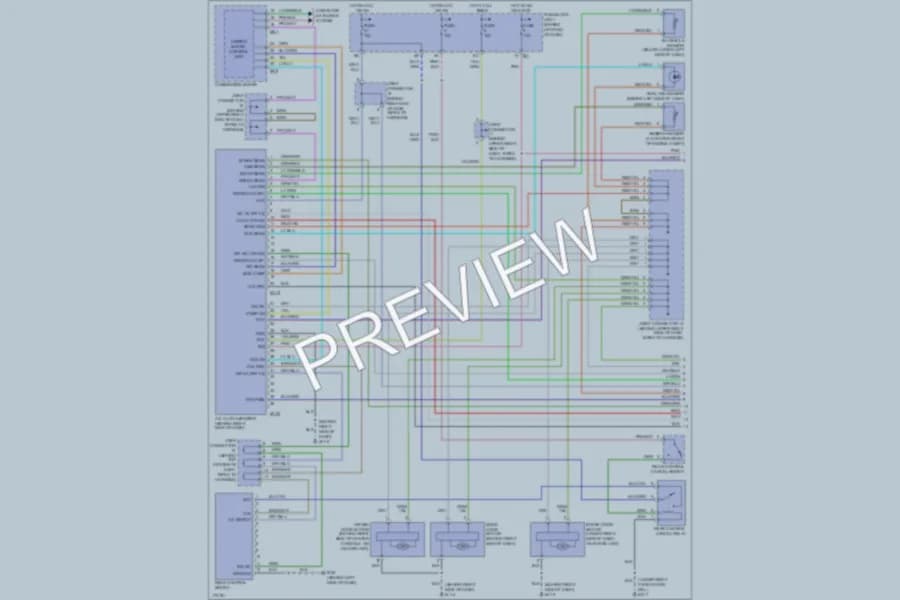 2003 Infiniti Q45 Air Conditioning wiring diagram preview