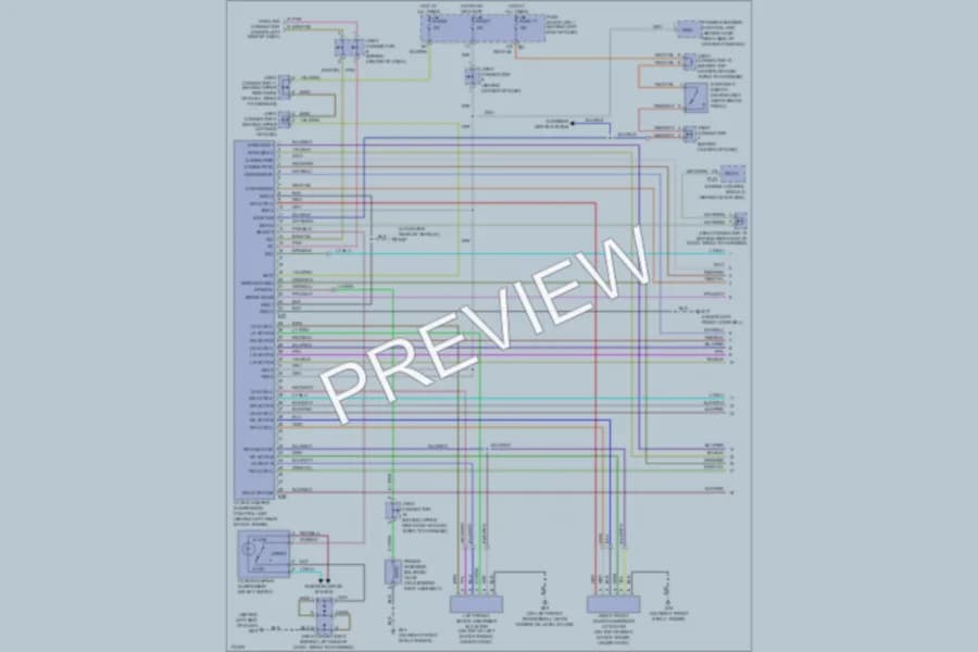 2003 Infiniti Q45 Electronic Suspension wiring diagram preview