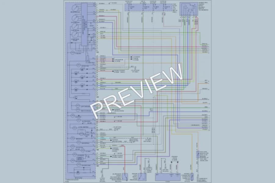 2003 Infiniti QX4 Instrument Cluster wiring diagram preview