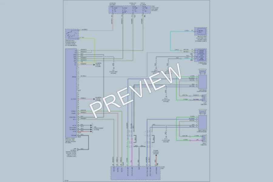 2003 Infiniti QX4 Navigation wiring diagram preview