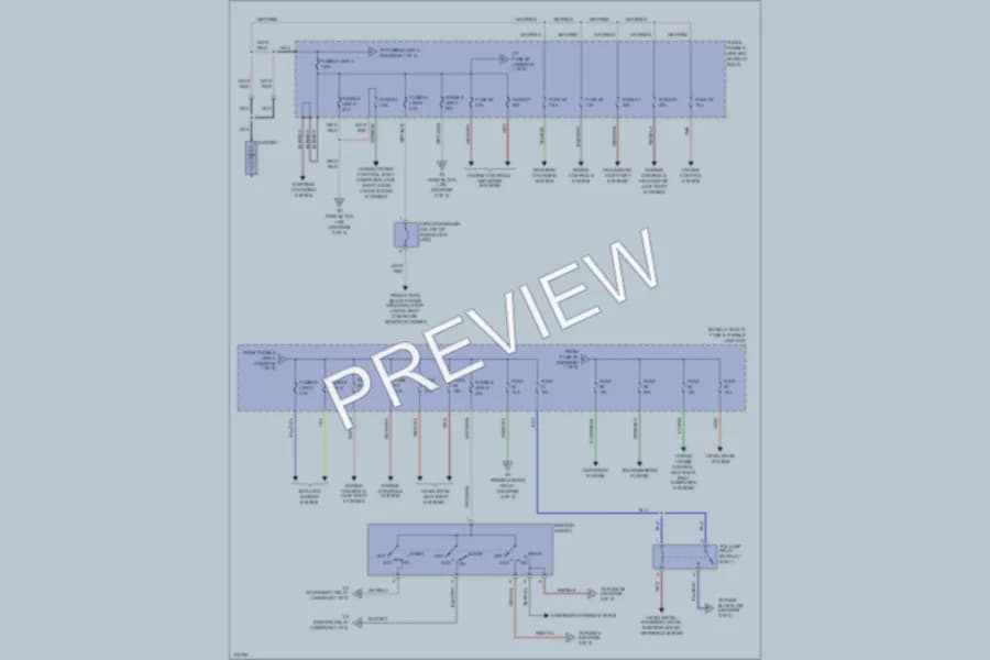 2003 Infiniti QX4 Power Distribution wiring diagram preview