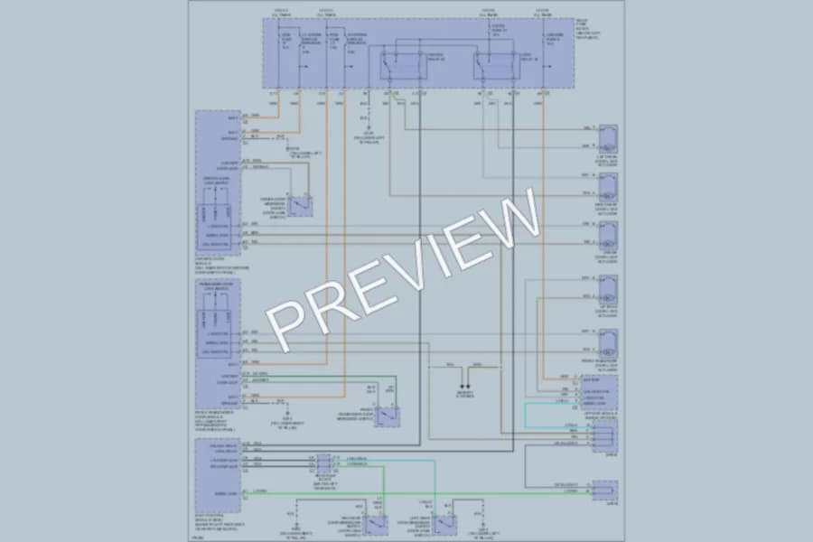 2003 Isuzu Ascender Power Door Locks wiring diagram preview