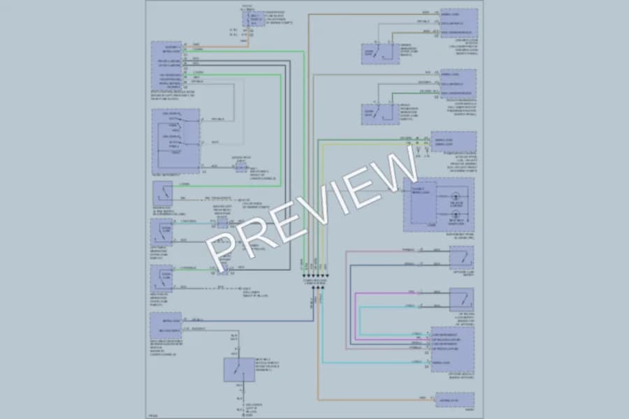 2003 Isuzu Ascender Warning Systems wiring diagram preview