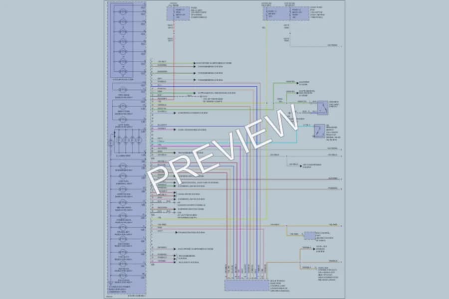 2003 Isuzu Axiom Instrument Cluster wiring diagram preview