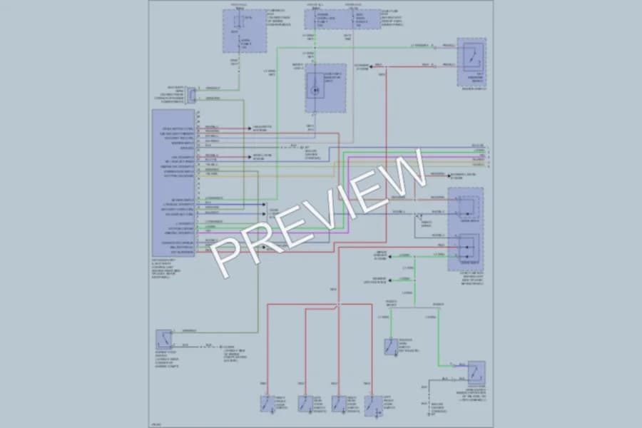 2003 Isuzu RodeoSport Anti Theft wiring diagram preview