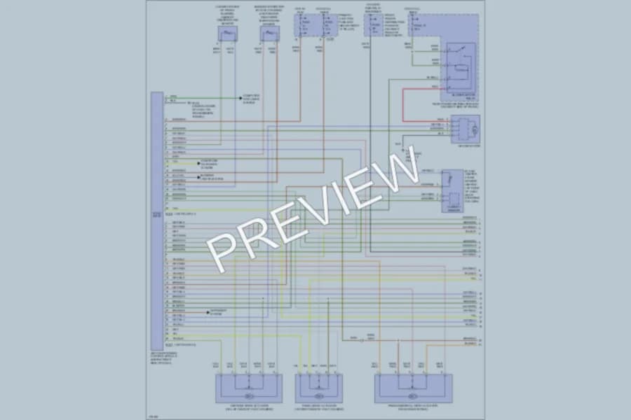 2003 Jaguar SType Air Conditioning wiring diagram preview