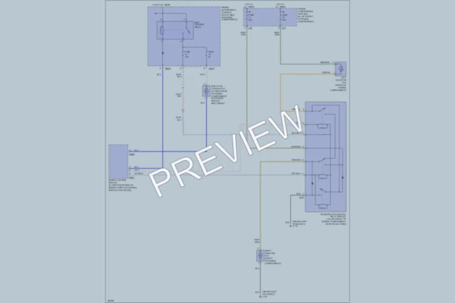 2003 Jaguar XJ8 Cooling Fan wiring diagram preview
