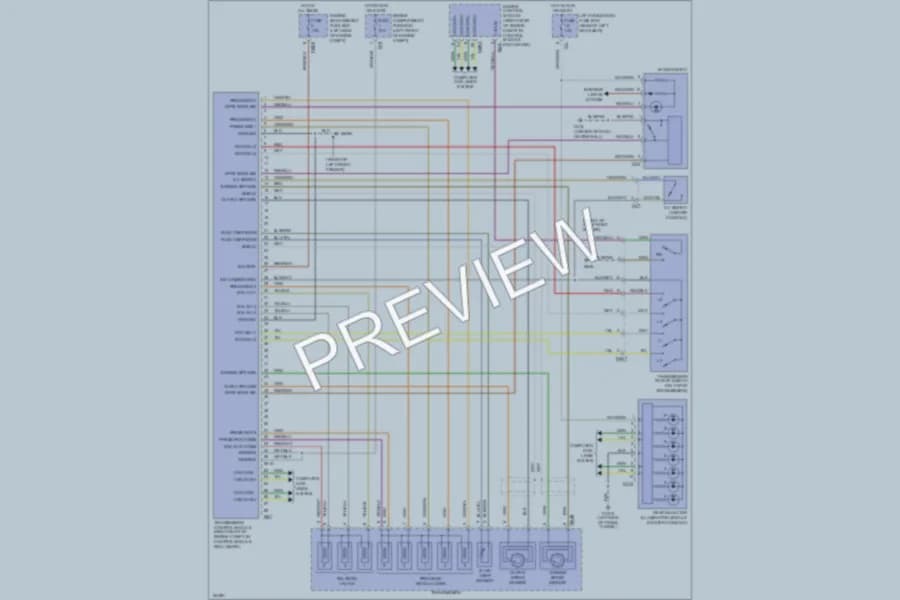 2003 Jaguar XJSuper Transmission wiring diagram preview