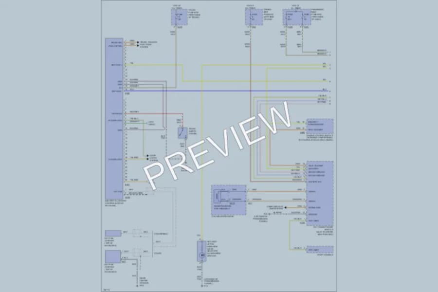 2003 Jaguar XK8 Anti Theft wiring diagram preview