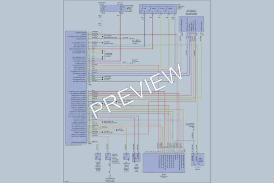 2003 Jaguar XK8 Instrument Cluster wiring diagram preview