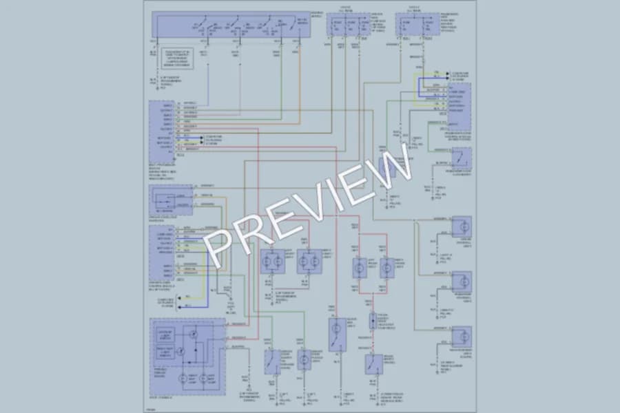 2003 Jaguar XKR Interior Lights wiring diagram preview