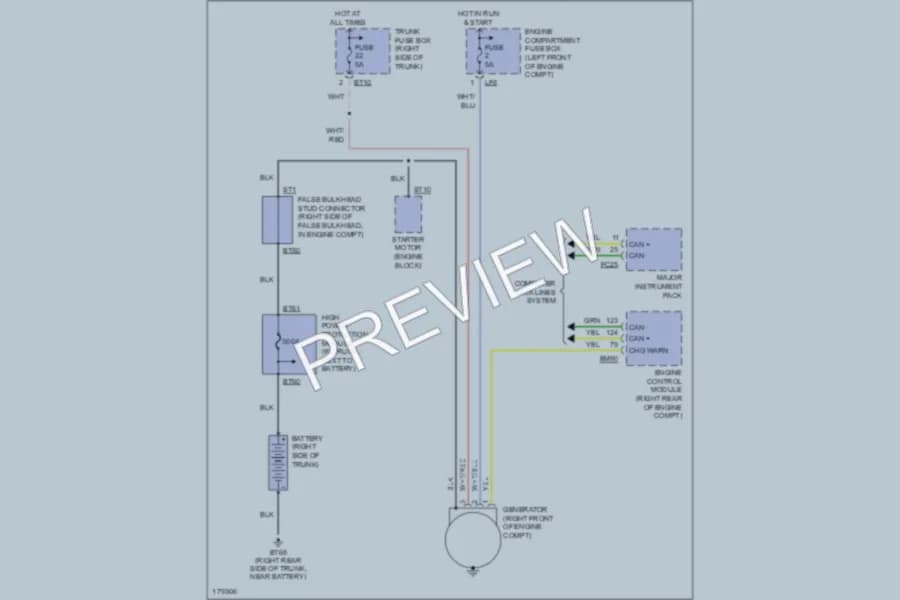2003 Jaguar XKR Starting Charging wiring diagram preview