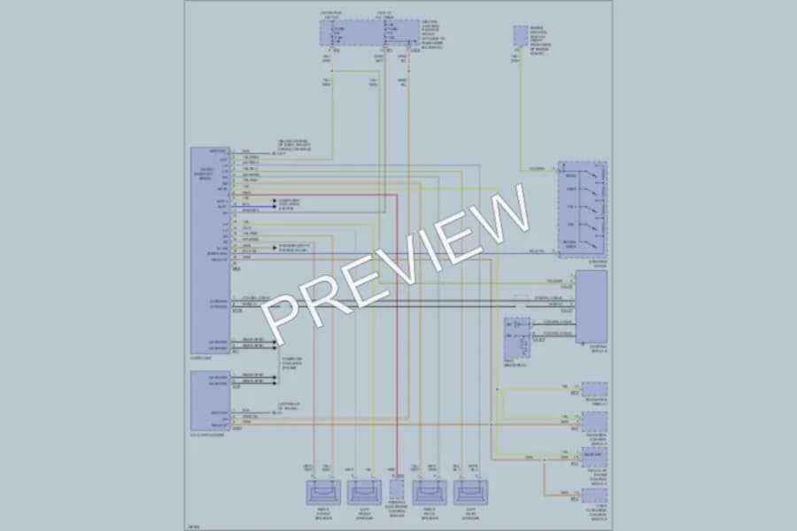 2003 Jaguar XType Radio wiring diagram preview