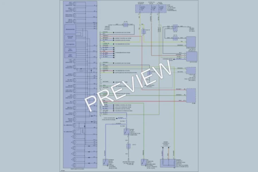 2003 Kia RioCinco Instrument Cluster wiring diagram preview