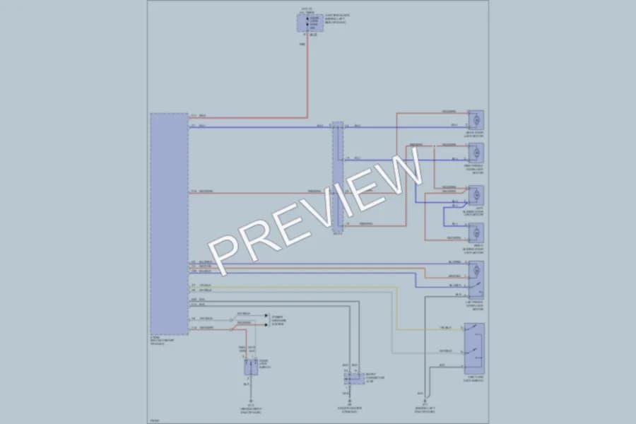 2003 Kia Sedona Power Door Locks wiring diagram preview