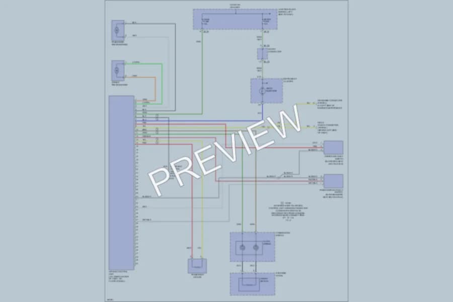 2003 Kia Sedona Supplemental Restraints wiring diagram preview