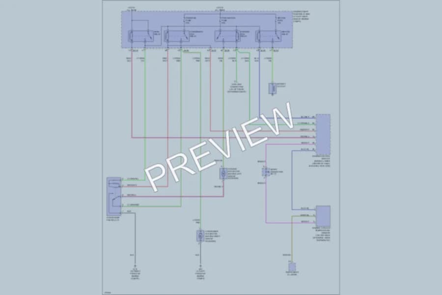 2003 Kia Spectra Cooling Fan wiring diagram preview