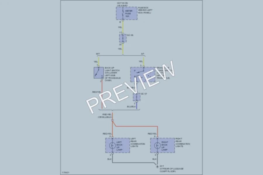 2003 Kia Spectra Exterior Lights wiring diagram preview