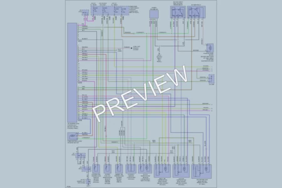 2003 LandRover Discovery Air Conditioning wiring diagram preview