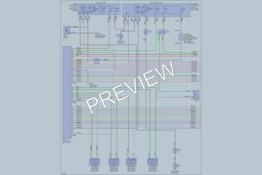 2003 LandRover Discovery Anti Lock Brakes wiring diagram preview