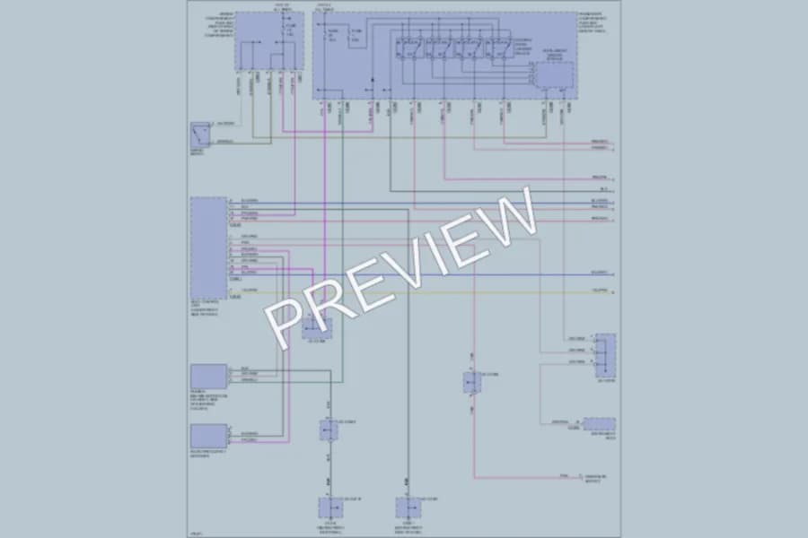 2003 LandRover Discovery Power Door Locks wiring diagram preview