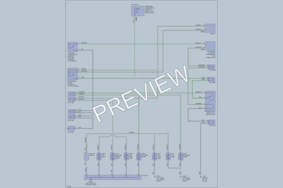 2003 LandRover Freelander Exterior Lights wiring diagram preview