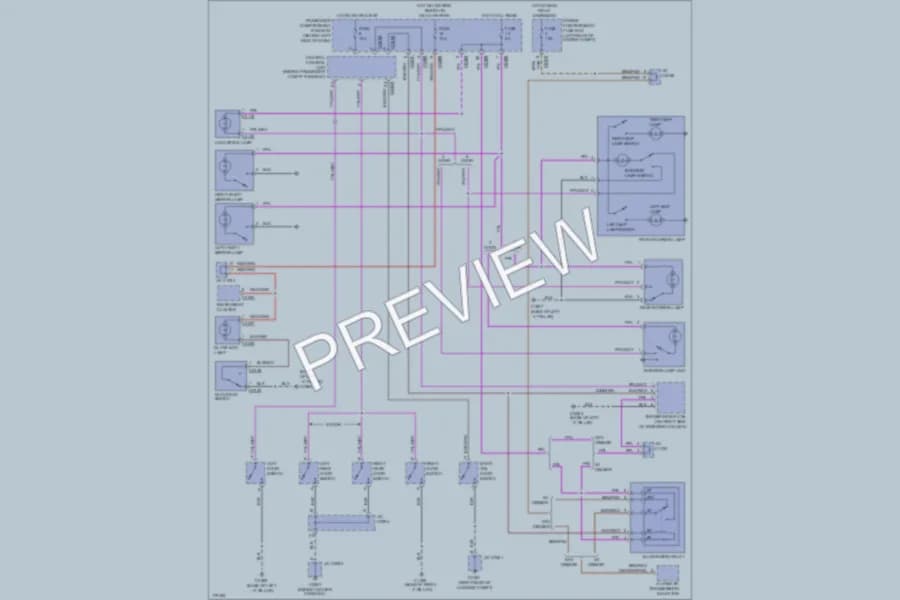 2003 LandRover Freelander Interior Lights wiring diagram preview