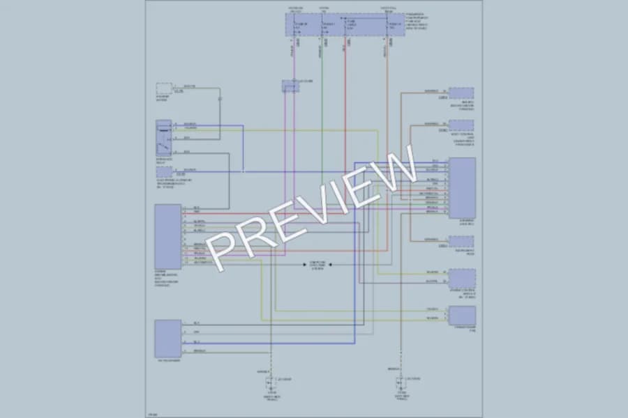 2003 LandRover RangeRover Anti Theft wiring diagram preview
