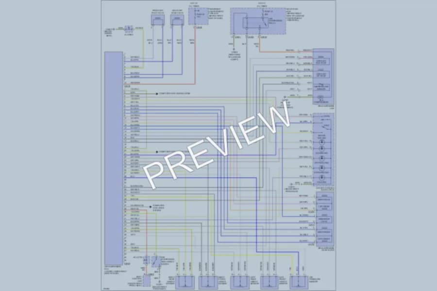 2003 LandRover RangeRover Electronic Suspension wiring diagram preview