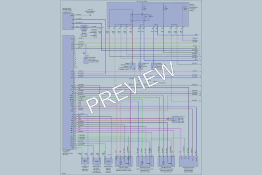 2003 Lexus ES300 Air Conditioning wiring diagram preview