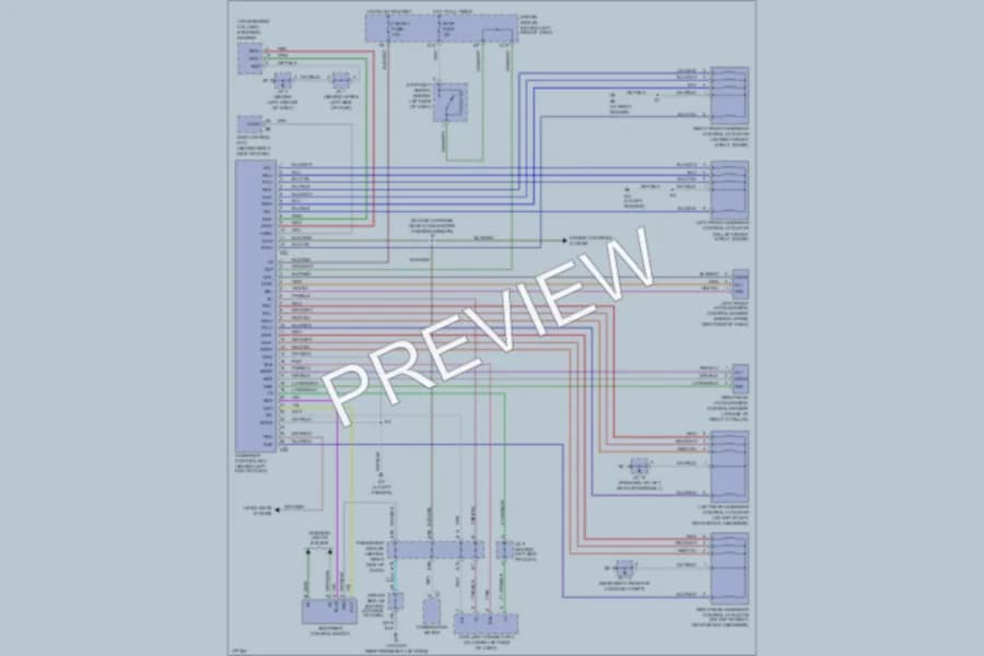2003 Lexus ES300 Electronic Suspension wiring diagram preview