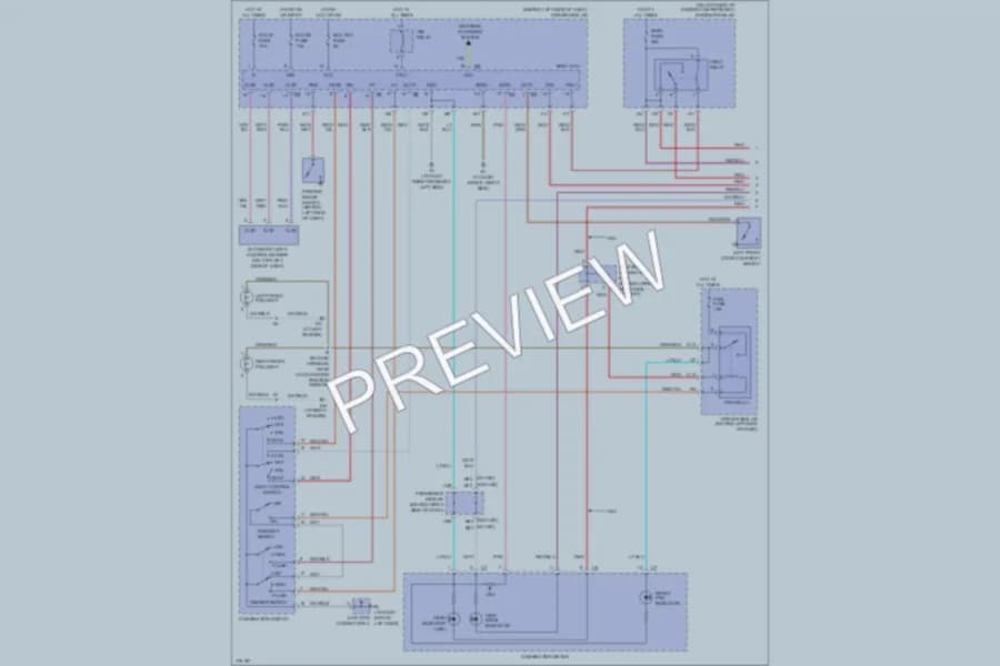 2003 Lexus ES300 Headlights wiring diagram preview