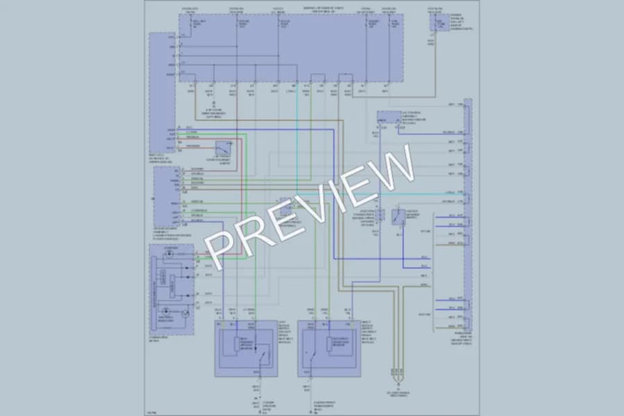 2003 Lexus ES300 Warning Systems wiring diagram preview