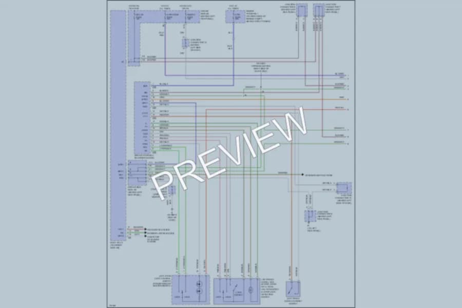 2003 Lexus GS300 Anti Theft wiring diagram preview