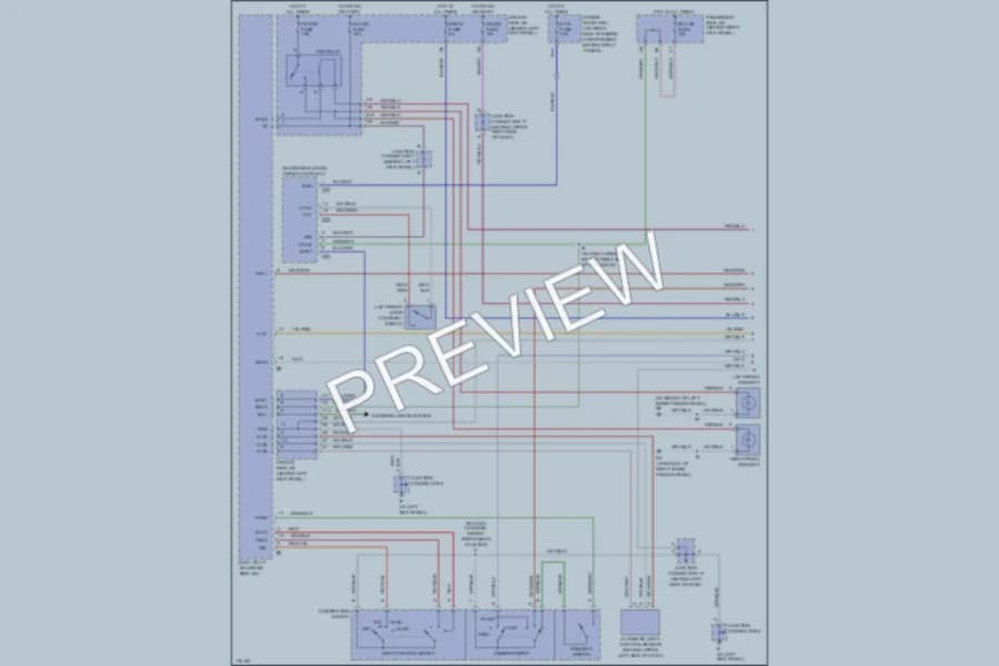 2003 Lexus GS300 Headlights wiring diagram preview