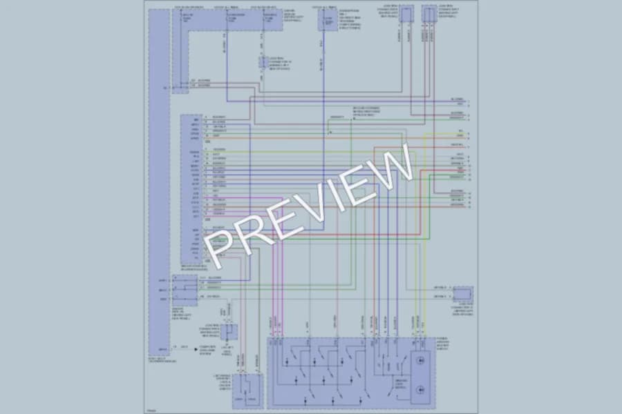 2003 Lexus GS300 Power Windows wiring diagram preview