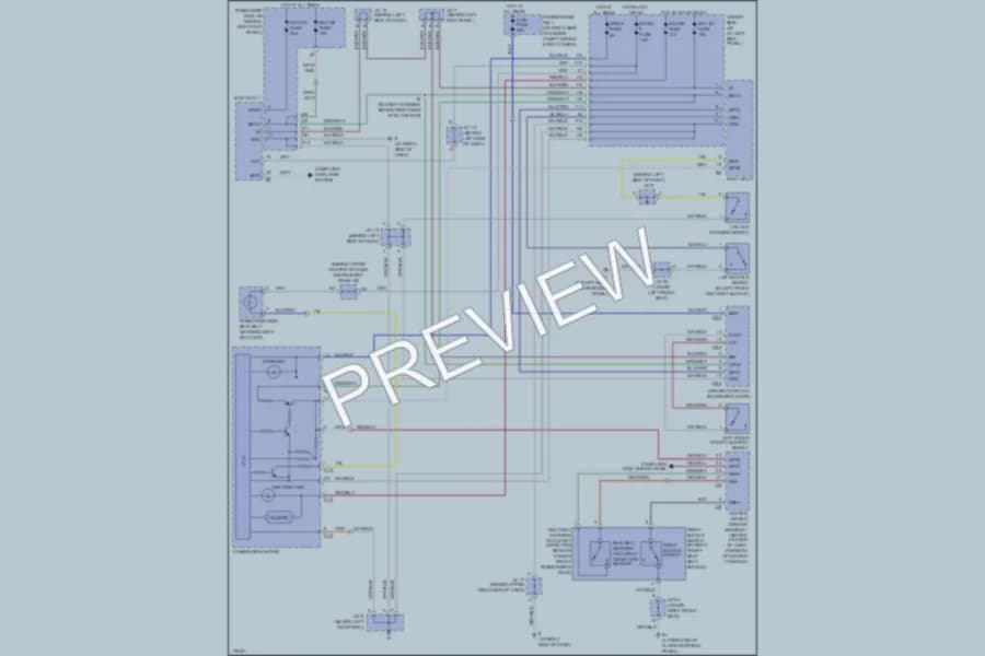 2003 Lexus GS300 Warning Systems wiring diagram preview