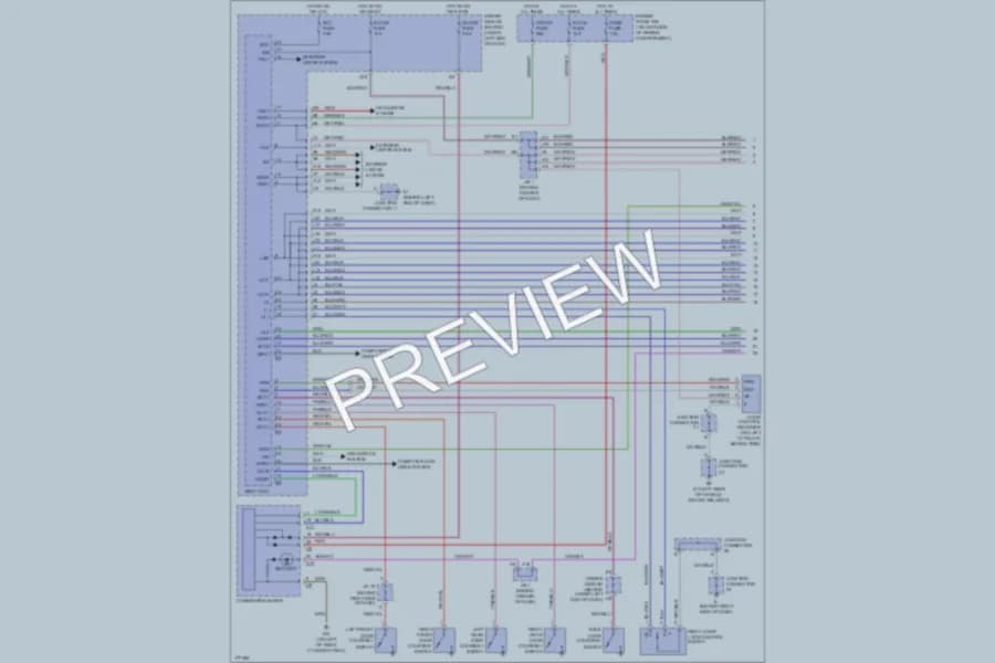 2003 Lexus GX470 Anti Theft wiring diagram preview