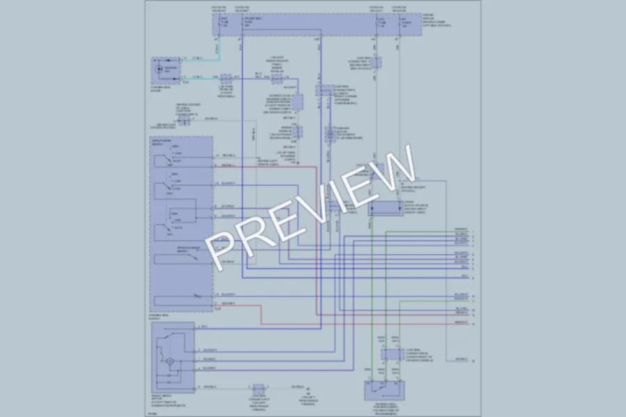 2003 Lexus GX470 Wiper Washer wiring diagram preview