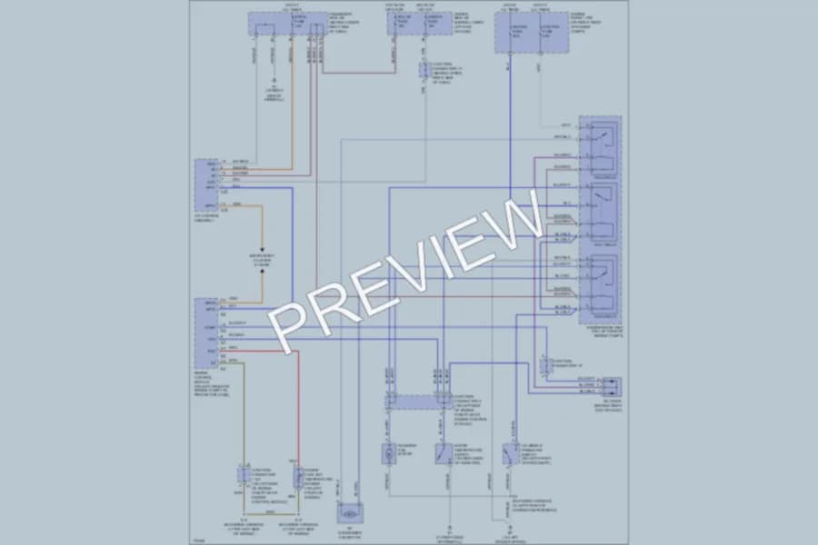 2003 Lexus IS300 Cooling Fan wiring diagram preview