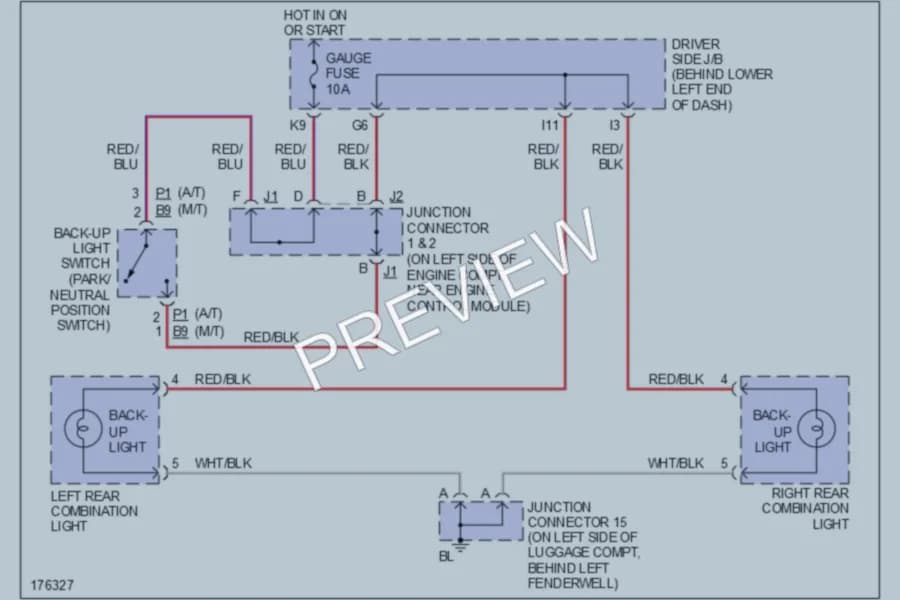 2003 Lexus IS300 Exterior Lights wiring diagram preview