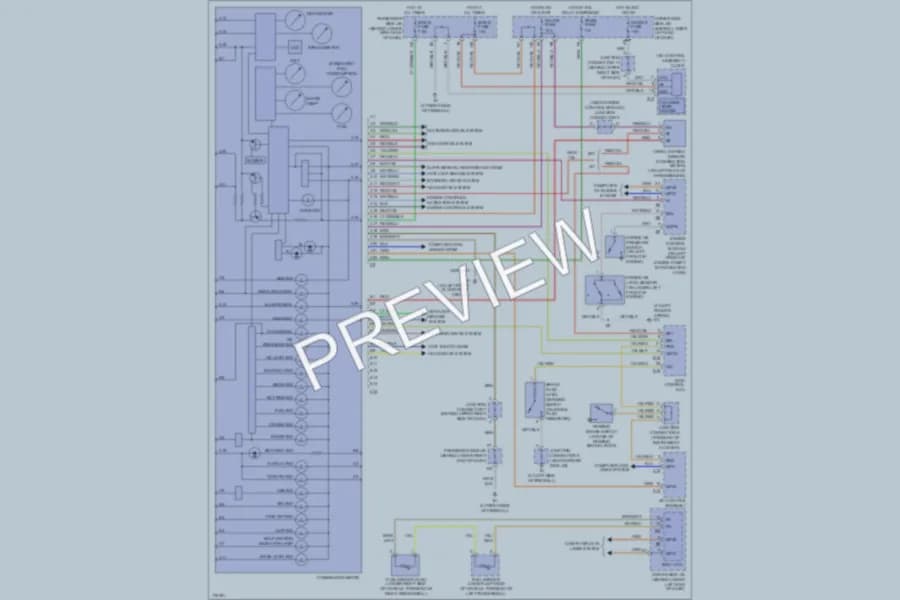 2003 Lexus IS300 Instrument Cluster wiring diagram preview