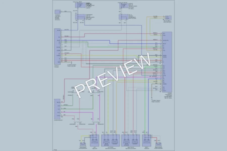 2003 Lexus IS300 Radio wiring diagram preview