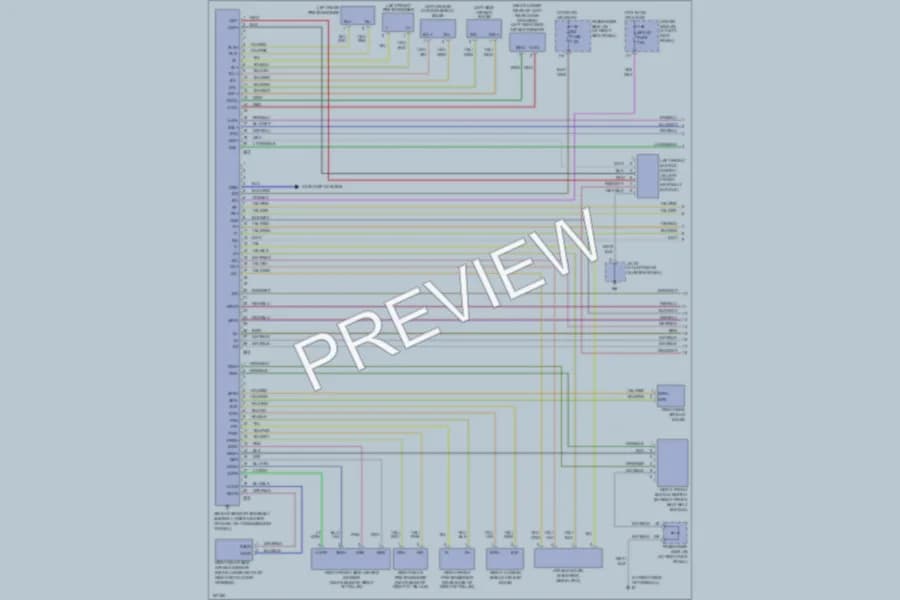 2003 Lexus LS430 Supplemental Restraints wiring diagram preview