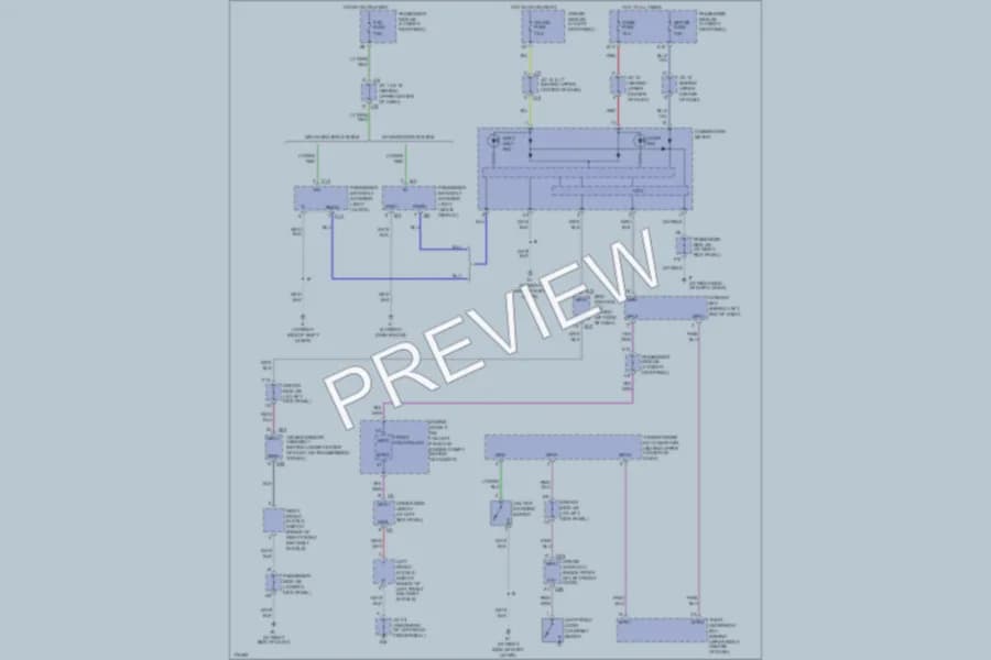 2003 Lexus LS430 Warning Systems wiring diagram preview