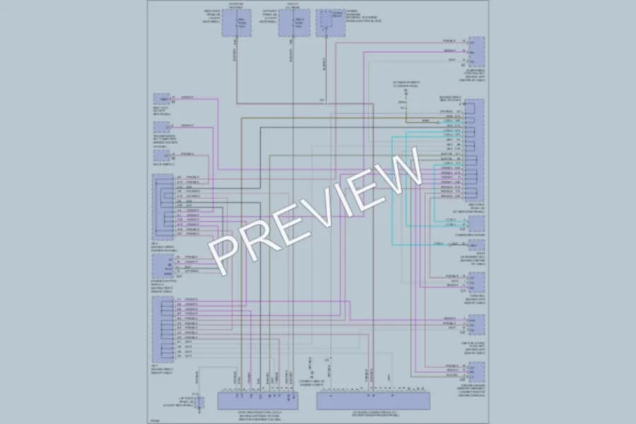 2003 Lexus LX470 Computer Data Lines wiring diagram preview