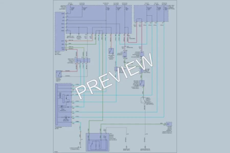 2003 Lexus LX470 Warning Systems wiring diagram preview